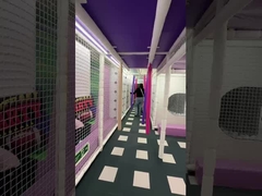 Grande spazio castello cattivo paradiso parco giochi interno