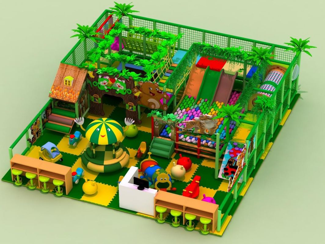 Strutture di gioco commerciale in stile forestale fresco Centro commerciale Soft Indoor Soft Play Equipaggiamento