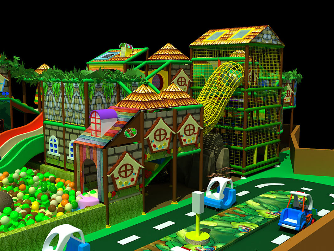 Strutture di gioco commerciale in stile forestale fresco Centro commerciale Soft Indoor Soft Play Equipaggiamento