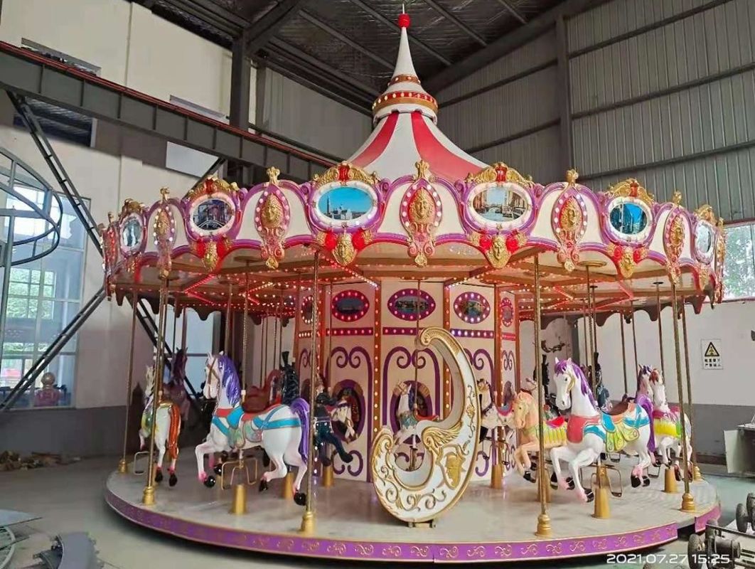Parco di divertimenti di lusso Carousel Parco all' aperto Giochi per bambini Migliori 24 posti Giochi di carosello