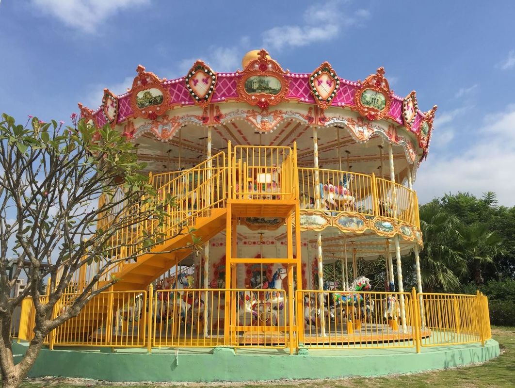 Parco di divertimenti di lusso Carousel Parco all' aperto Giochi per bambini Migliori 24 posti Giochi di carosello