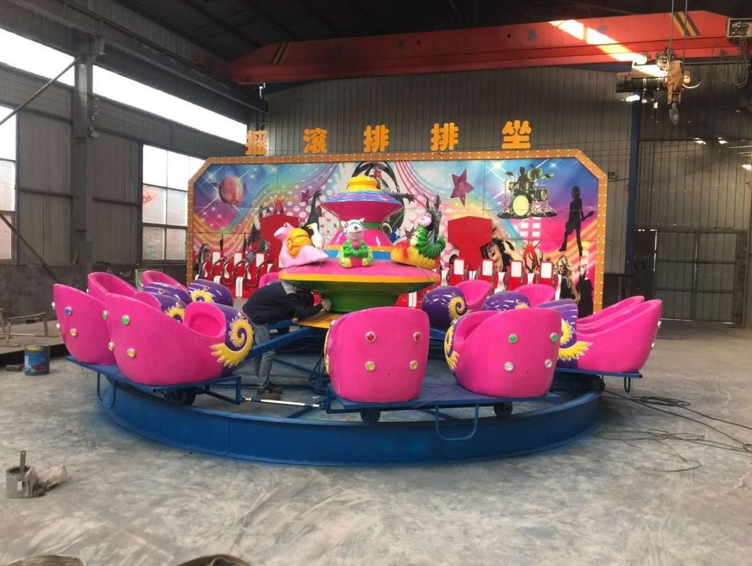 Bambini 120kg Sedile a dondolo rotante 1.9m/s Piccole attrezzature di divertimento Mini Crazy Wave Row Sit