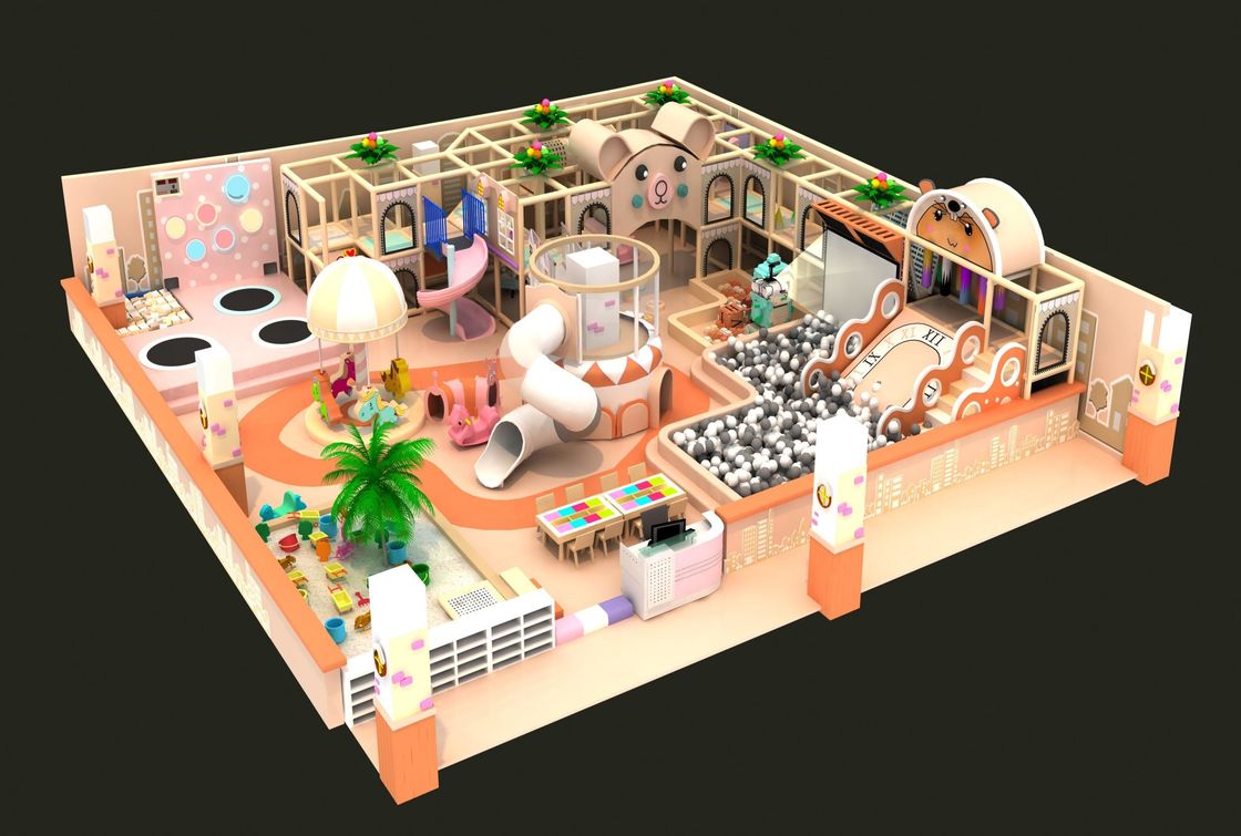 5 x 6m Indoor Naughty Fort Parco giochi per bambini polipropilene sicuro per adulti Parco divertimenti indoor