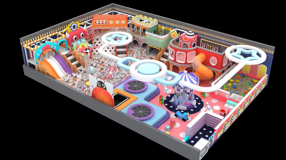 Attrezzature per giochi commerciali accoglienti per bambini sicuri attrezzature per giochi interni colorati per la casa