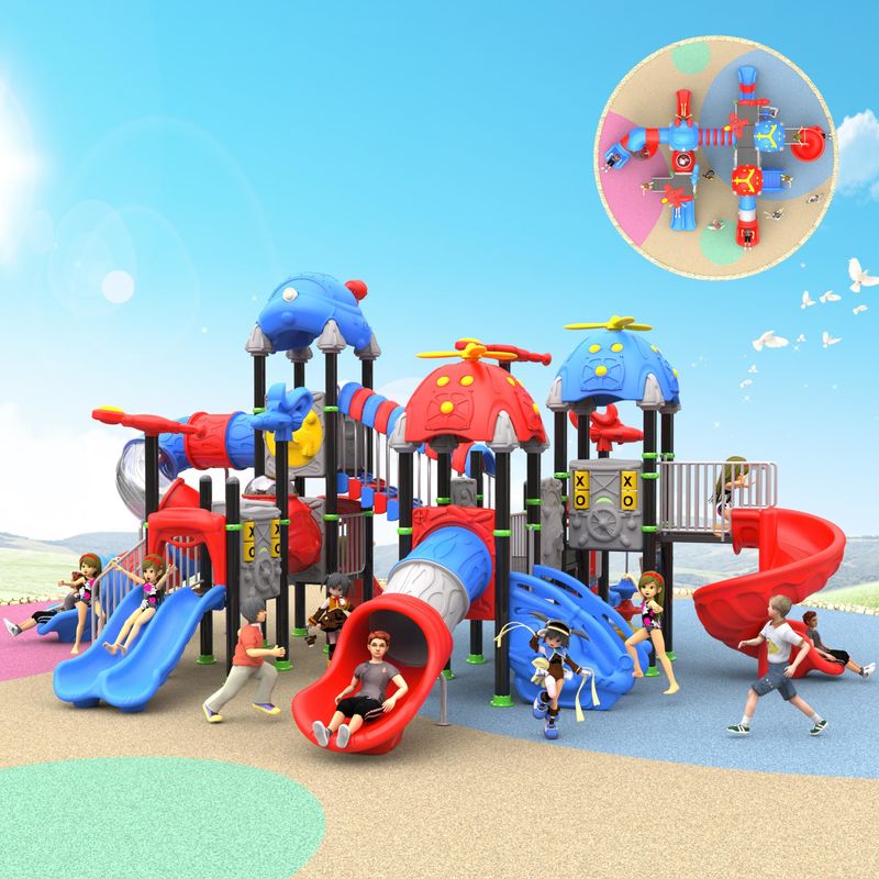 Struttura del gioco Colorato gioco prescolare Parco di divertimenti all'aperto