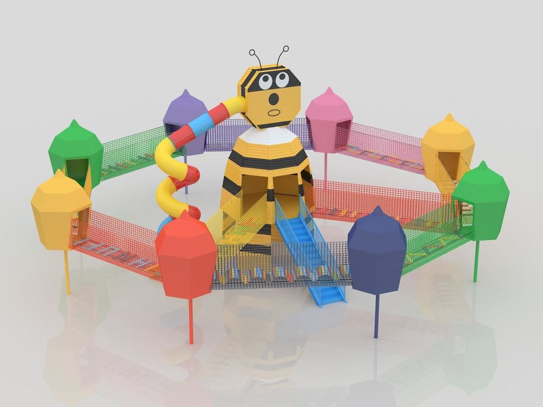Attrezzature per parchi giochi esterni commerciali personalizzati Parco divertimenti all'aperto interno colorato