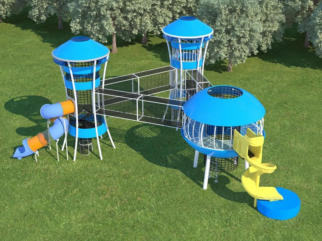 Attrezzature per parchi giochi esterni commerciali personalizzati Parco divertimenti all'aperto interno colorato