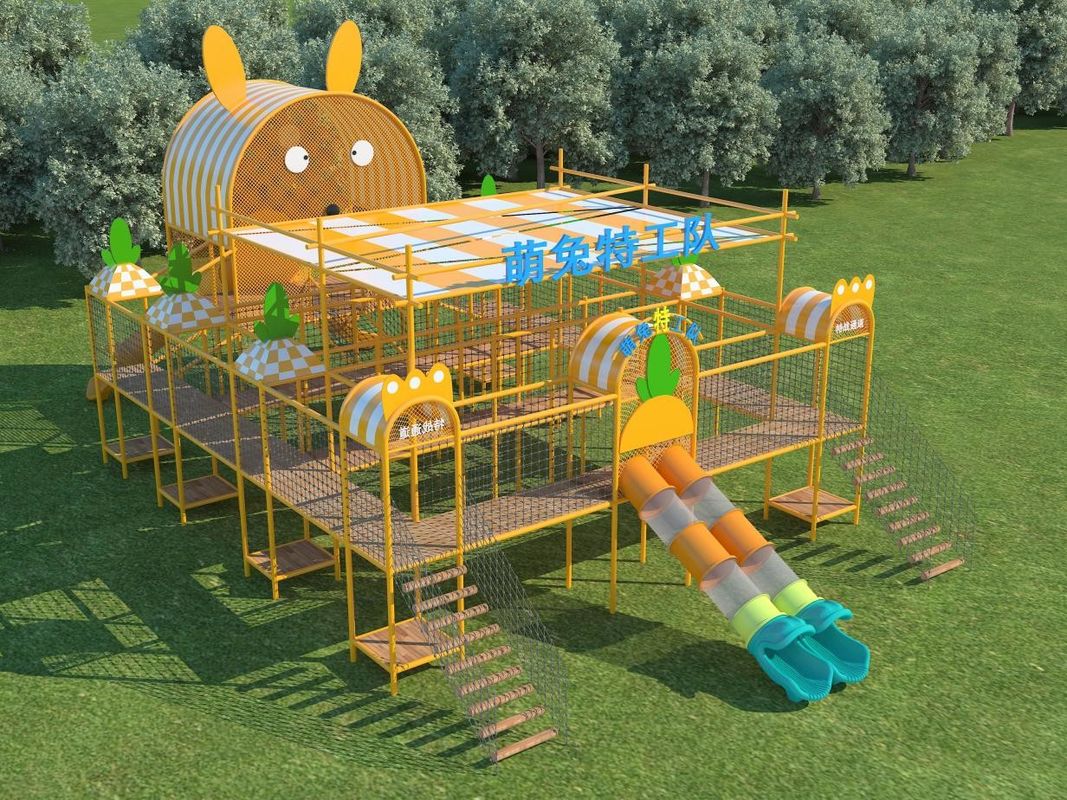 Attrezzature per parchi giochi esterni commerciali personalizzati Parco divertimenti all'aperto interno colorato