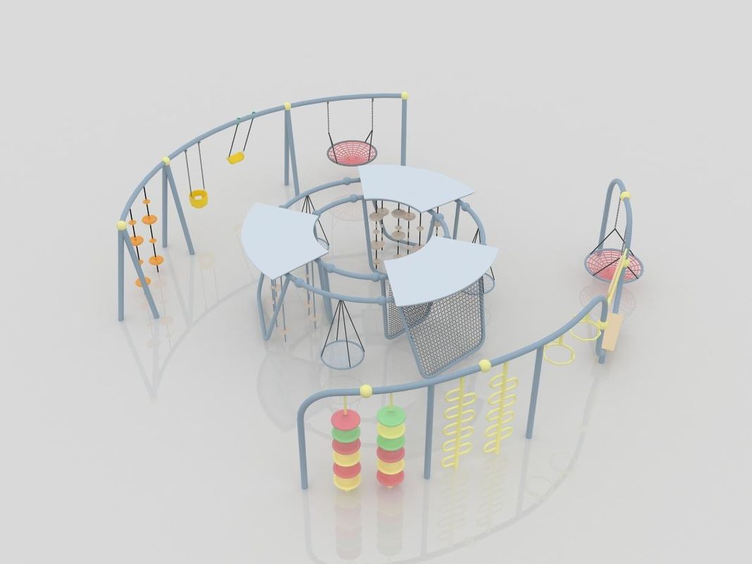 Swing set in acciaio galvanizzato per bambini e adulti