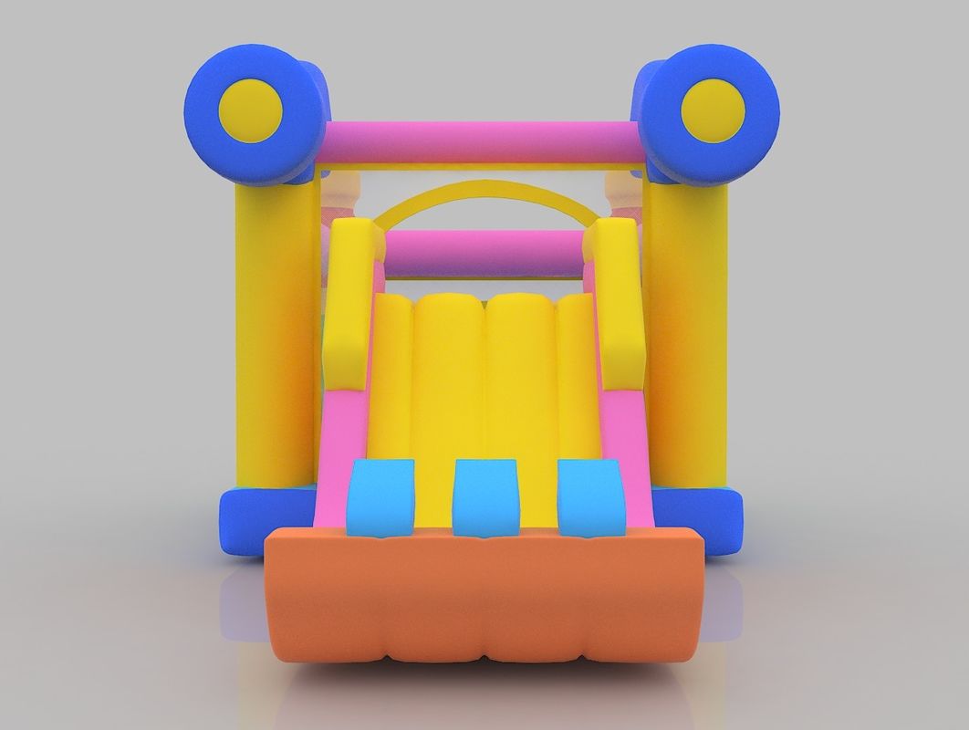 1.5m Castello gonfiabile 75kg Castello gonfiabile interno Parco giochi Casa gonfiabile con scivolo