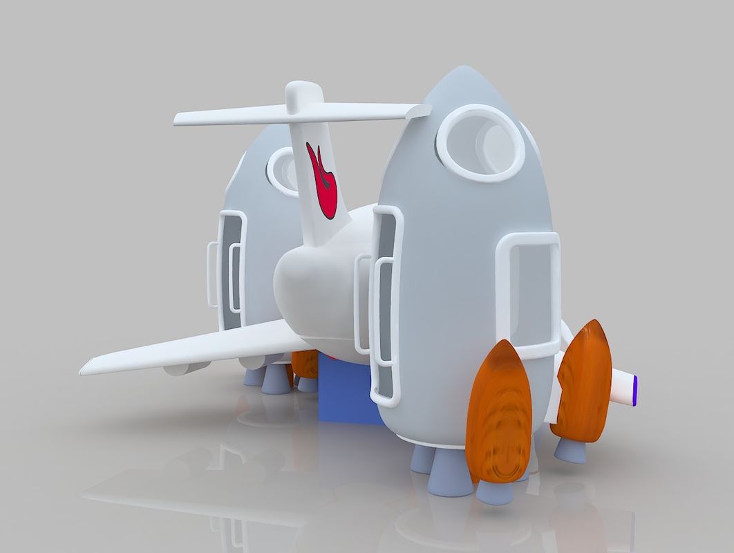 Aereo a tema scivolare e scivolare casa rimbalzo noleggio castello a saltare per bambini con scivolo gonfiabile OEM