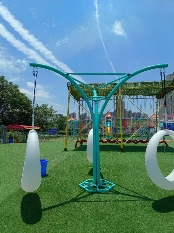 Sedia Luminosa a LED con Cambio Colore, Impermeabile, Altalena Volante a Luna Rotante per Giardino Esterno in Tutte le Stagioni