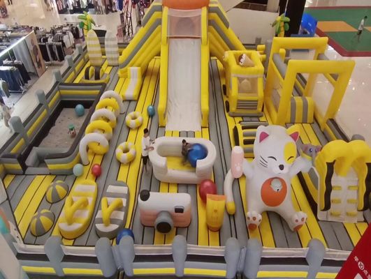 Attrezzature per parchi giochi per bambini castello gonfiabile castello fantasy serie