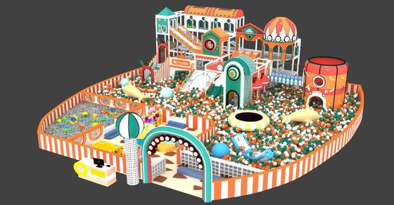 Equipaggiamento per parchi giochi per bambini morbidi, sicuri, colorati, morbidi e commerciali