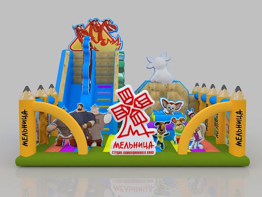 1.2m Mini Bounce House 12 anni Bodyguard castello gonfiabile