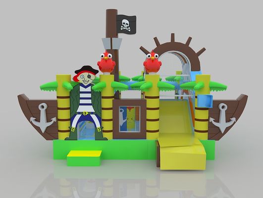 Castello gonfiabile a forma di barca Balone per bambini Festa di compleanno Casa rimbalzata