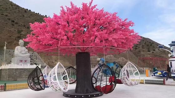 Attrezzature per parchi giochi interattivi con altalena a forma di albero di fiori ad alta durata