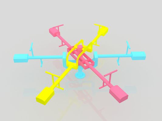 Altalena a bilico per esterni a 4 posti personalizzata per parchi giochi e scuole