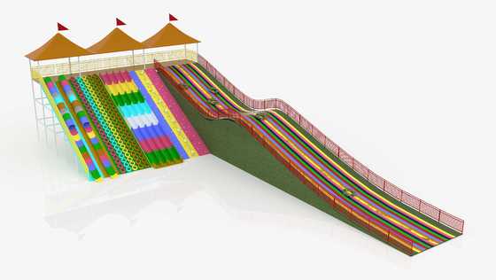 Scivolo arcobaleno in PVC per parchi giochi interni ed esterni